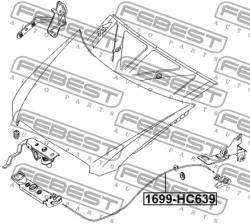 ТРОСИК ПРИВОДА ОТКРЫВАНИЯ ЗАМКА КАПОТА MERCEDES BENZ VITO/VIANO 639 2003-2014 1699-hc639