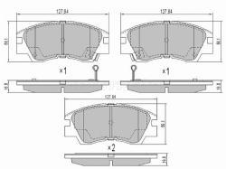 Колодки тормозные (Спереди) Mitsubishi Delica 79-07 / L200 86-05 / Pajero 81-00 / L300 87-98