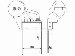 Радиатор отопителя салона NISSAN INTERSTAR 02-/OPEL MOVANO 04-/RENAULT MASTER 04-
