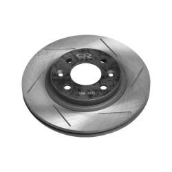 TRIALLI CRB 1025 Диск тормозной высокоуглеродистый с технической выточкой и окраской передний левый для автомобилей Renault Logan (07-) d=259 4*100 (серия Carville Racing)
