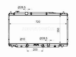 Радиатор Honda Fit 07-13 / Freed 08-16 / Jazz 08-15