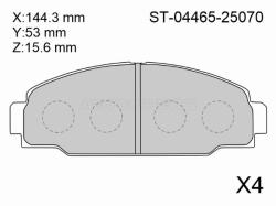 Колодки тормозные (Спереди) Toyota Dyna 84-99 / ToyoAce 95-99