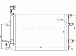 Радиатор кондиционера Volvo S60 00-10 / S80 98-06 / V70 04-07 / XC70 00-07