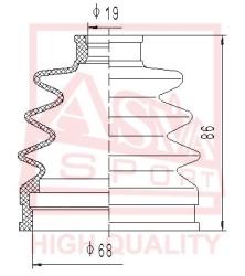 Шрус наружный 19x52x24 MAZDA MAZDA : DEMIO DW3W/DW5W mz-14a44