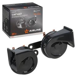 Сигнал звуковой рупорный 80мм 420/500Гц 118дБ 24В LOW/HIGH, кмпл. 2 шт. PRO (AEBE006)