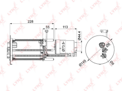 Фильтр топливный TOYOTA Land Cruiser Prado(150) 4.0 09> / 4Runner 4.0 09> LF-1078M-1