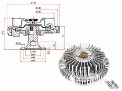 Вискомуфта TOYOTA MARKII,CROWN,PROGRES 1-2JZ-G# 96-