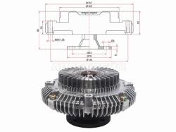 Вискомуфта TOYOTA HILUX 3VZE 93-94