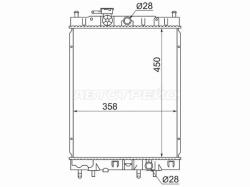 Радиатор Nissan Cube 98-02
