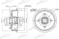 PDR1054 Барабан тормозной