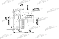 ШРУС PCV1435