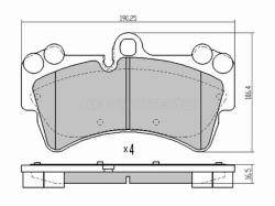 Колодки тормозные (Спереди) Audi Q7 05-15 / Volkswagen Touareg 02-10