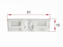 Клипса молдинга лобового стекла TOYOTA/LEXUS (1шт.)