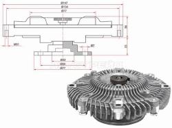 Вискомуфта NISSAN PATROL / SAFARI Y60 TD42
