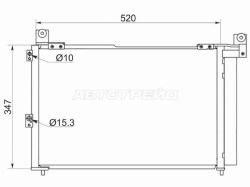 Радиатор кондиционера Ford Ranger USA 97-11 / Mazda BT-50 06-12