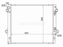 Радиатор Toyota Land Cruiser Prado (J120) 02-09 / Lexus GX 02-09 / Toyota 4Runner 02-09 / Hilux Surf