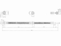 Шланг тормозной перед (Таиланд) MITSUBISHI OUTLANDER 01-08 LH=RH