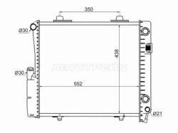 Радиатор Mercedes-Benz 190 82-94