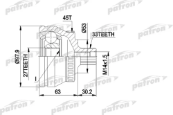 ШРУС PCV1381