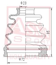 Шрус внутренний 30x41x25 MITSUBISHI MITSUBISHI : LANCER CS3A/CS5AR/CS6A/CS9A 2001- mtiu-808