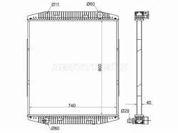 Радиатор Iveco Eurotech 91-02