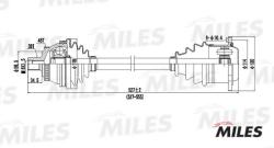 GC01008 Привод в сборе AUDI A4 I 2.8 96-01 лев. +ABS