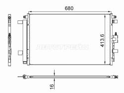 Радиатор кондиционера Chevrolet Equinox 17- / GMC Terrain 17-23