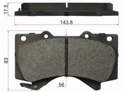 Колодки тормозные (Спереди) Toyota Land Cruiser (J200) 07-21 / Lexus LX 07-23