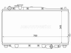 Радиатор Kia Sephia 98-04 / Shuma 97-01 / Spectra 00-11