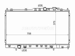 Радиатор Mitsubishi Galant 96-03