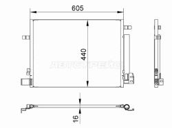Радиатор кондиционера Chevrolet Camaro 15-23