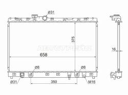 Радиатор Lexus IS 98-05 / Toyota Altezza 98-05