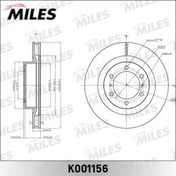 K001156 Диск тормозной TOYOTA LAND CRUISER PRADO (J150) 10- передний