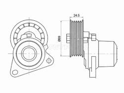 Натяжитель приводного ремня FORD FIESTA/FOCUS/MAVERICK/MONDEO/TRANSIT/MAZDA 3/5/MPV 1,8-2,3