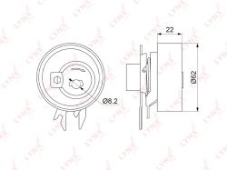 Ролик натяжной / грм SKODA OCTAVIA(1U) 1.6 96-04 / FELICIA 1.6 95-01 VW CADDY II 1.4-1.6 95-04 / GO pb-1136
