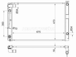Радиатор Toyota Alphard (H10) 02-08