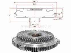 Вискомуфта MERCEDES E-CLASS W210 96-03/C-CLASS W202 97-01