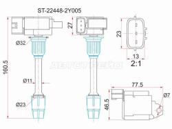 Катушка зажигания FR NISSAN CEFIRO A33 VQ20DE/VQ25DE/VQ30DE 98-03 (3)