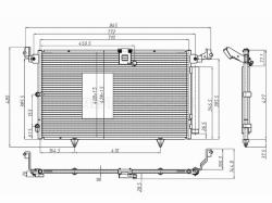 Радиатор кондиционера Lexus RX 97-03 / Toyota Harrier (XU10) 97-03