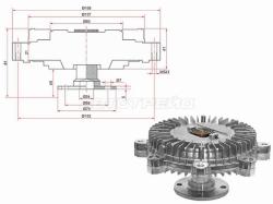 Вискомуфта HYUNDAI GALLOPER/TERRACAN 00-