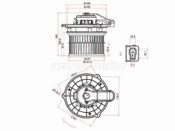 Мотор отопителя салона Hyundai Tucson 21- / Kia Sportage 21-