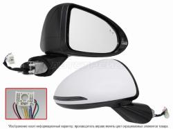 Зеркало Hyundai Sonata 19-23 (Справа/ Обогрев/ Регулировка/ Повторитель поворота/ Складывание/ Слепа