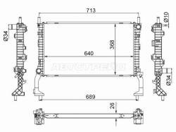 Радиатор Ford Mustang 14-23
