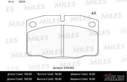 E100480 Колодки тормозные OPEL KADETT E/DAEWOO NEXIA 8v R13 передние SemiMetallic