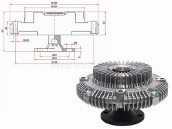 Вискомуфта TOYOTA HILUX 2L-TE/5L