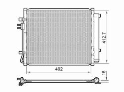 Радиатор кондиционера Hyundai Santa Fe 18- / Kia Sorento 20-
