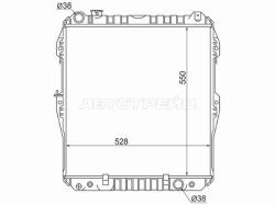 Радиатор Mitsubishi Delica 97-07 / Toyota 4Runner 89-95 / Hilux Surf 89-95