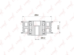 Ролик ремня приводного MB M102/OM601/VW LT/SSANGYONG J1140401