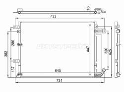 Радиатор кондиционера Jeep Cherokee 13-21
