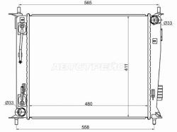 Радиатор Kia Soul 08-14